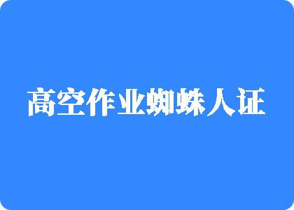 美女靠逼视频色蜜高空作业蜘蛛人证